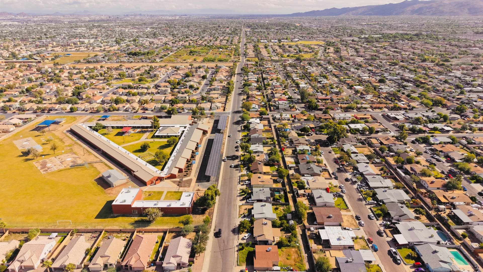 Placeholder desert sky and rooftop graphic representing a Phoenix, Arizona residential neighborhood